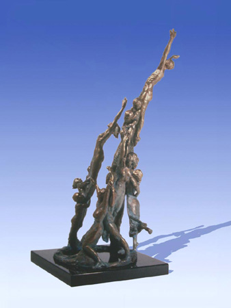 - Dance of Life - Clay (to be cast into bronze) by Barry Johnston