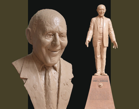 - Louis Goldstein - Bronze Bust by Barry Johnston