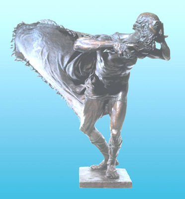- King Lear - Bronze sculpture by Barry Johnston