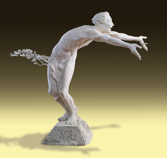 - Puck - Bronze sculpture by Barry Johnston