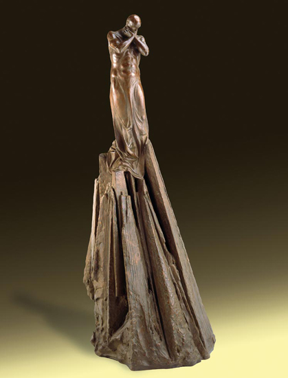 Everyman - Bronze sculpture by Barry Johnston