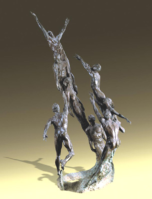 - Celebration - Bronze sculpture by Barry Johnston