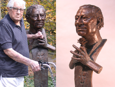 Gil Portrait - Bronze sculpture by Barry Johnston