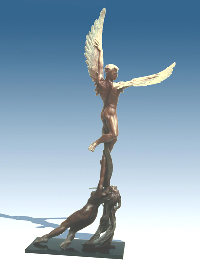 Psyche and Cupid - Bronze Sculpture by Barry Johnston
