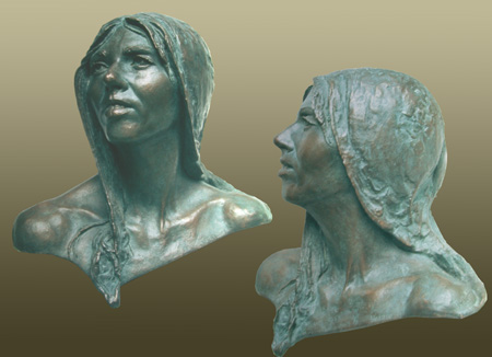 - Judy Tolley - Bronze Bust by Barry Johnston